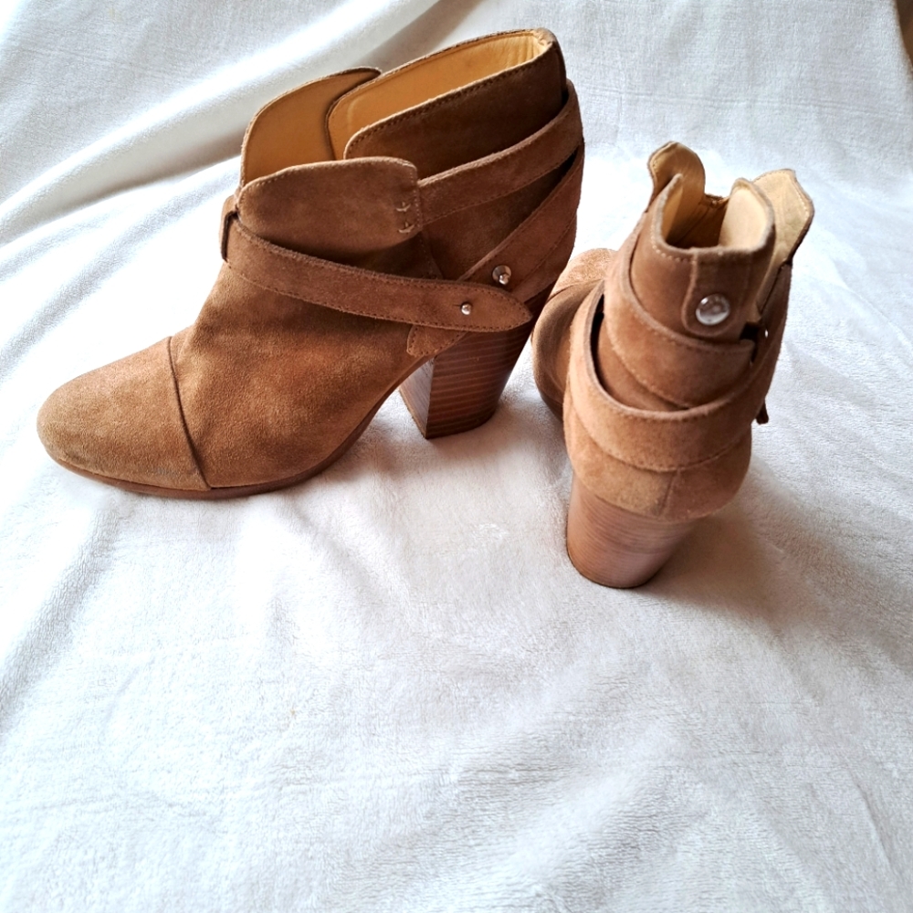 Rag and Bone suede high heel ankle boots